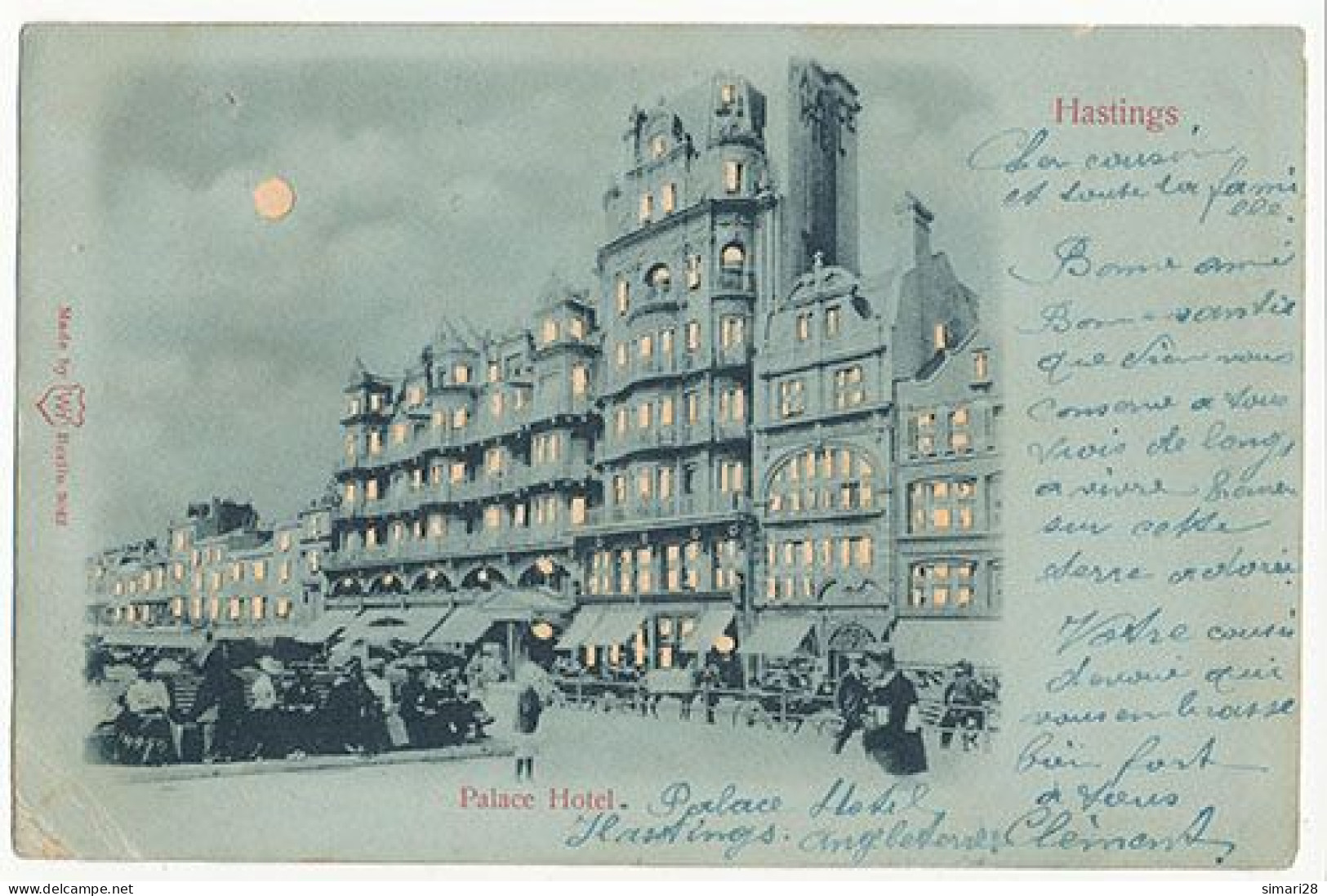 HASTINGS - PALACE HOTEL (CARTE LUMINEUSE) - Hastings