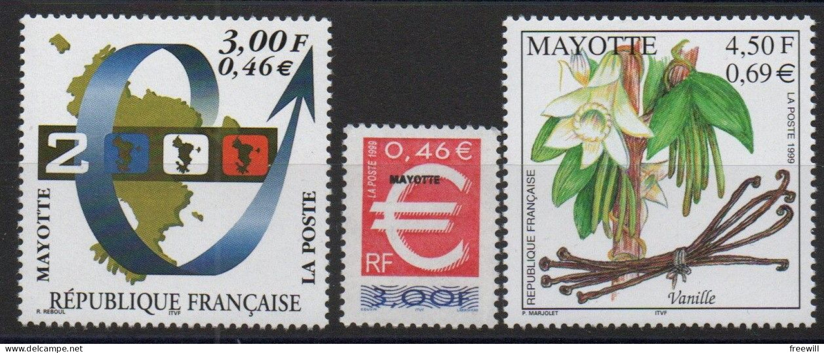 Mayotte 1999 Timbres Divers - Various Stamps -Verschillende Postzegels 1999 Xxx - Nuovi