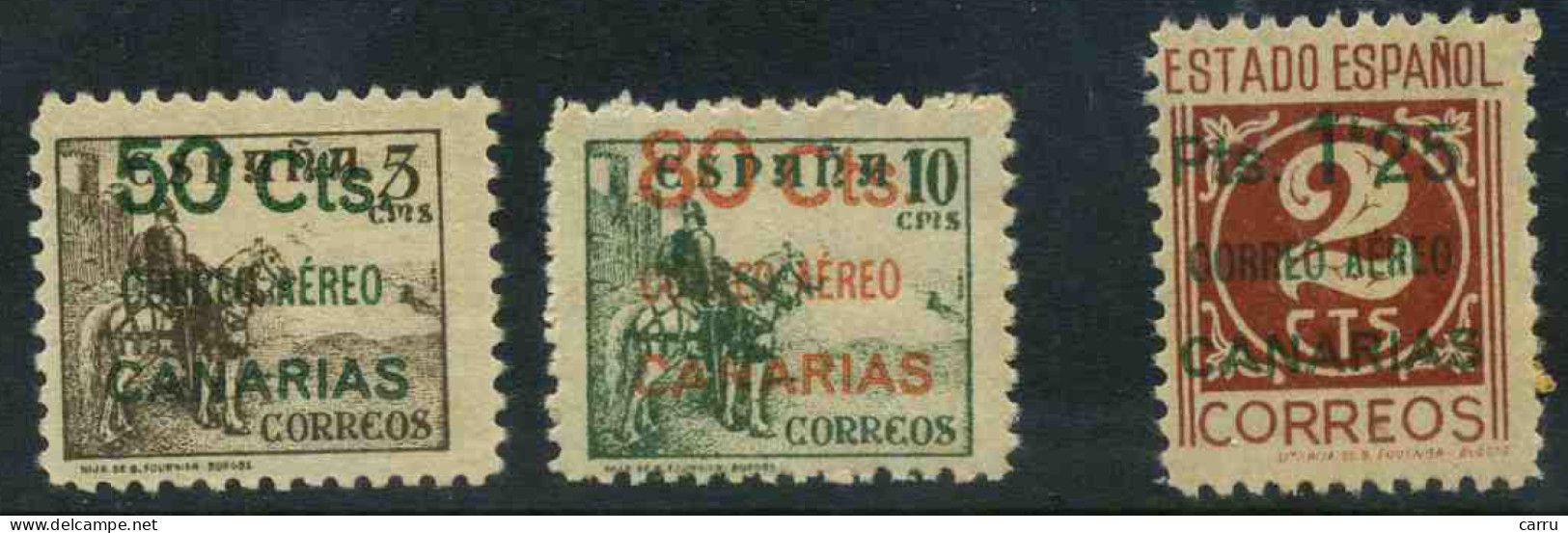 España - Canarias - 1937 (Ed. 34/36) - Otros & Sin Clasificación