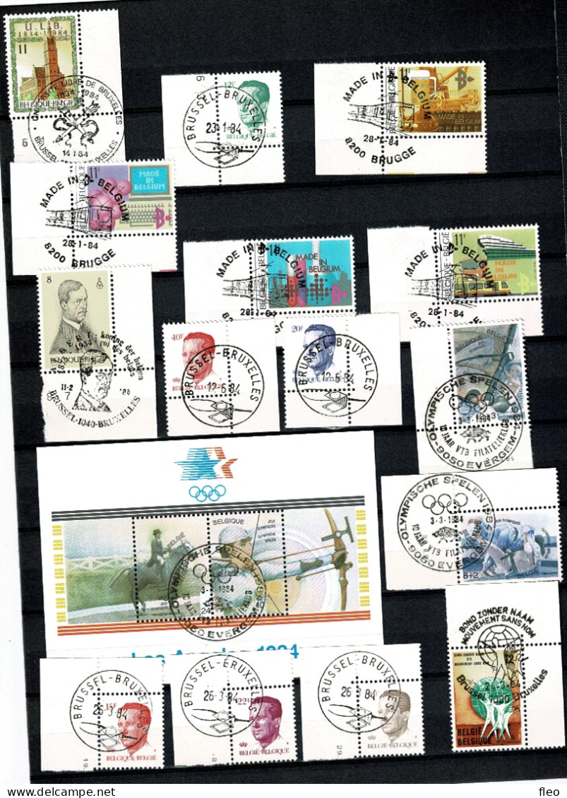 1984 Volledige Jaargang /ANNÉE COMPLÈTE Postfris Met 1édag Stempel : HEEL MOOI ! MNH Avec Cachet 1er Jour - Full Years