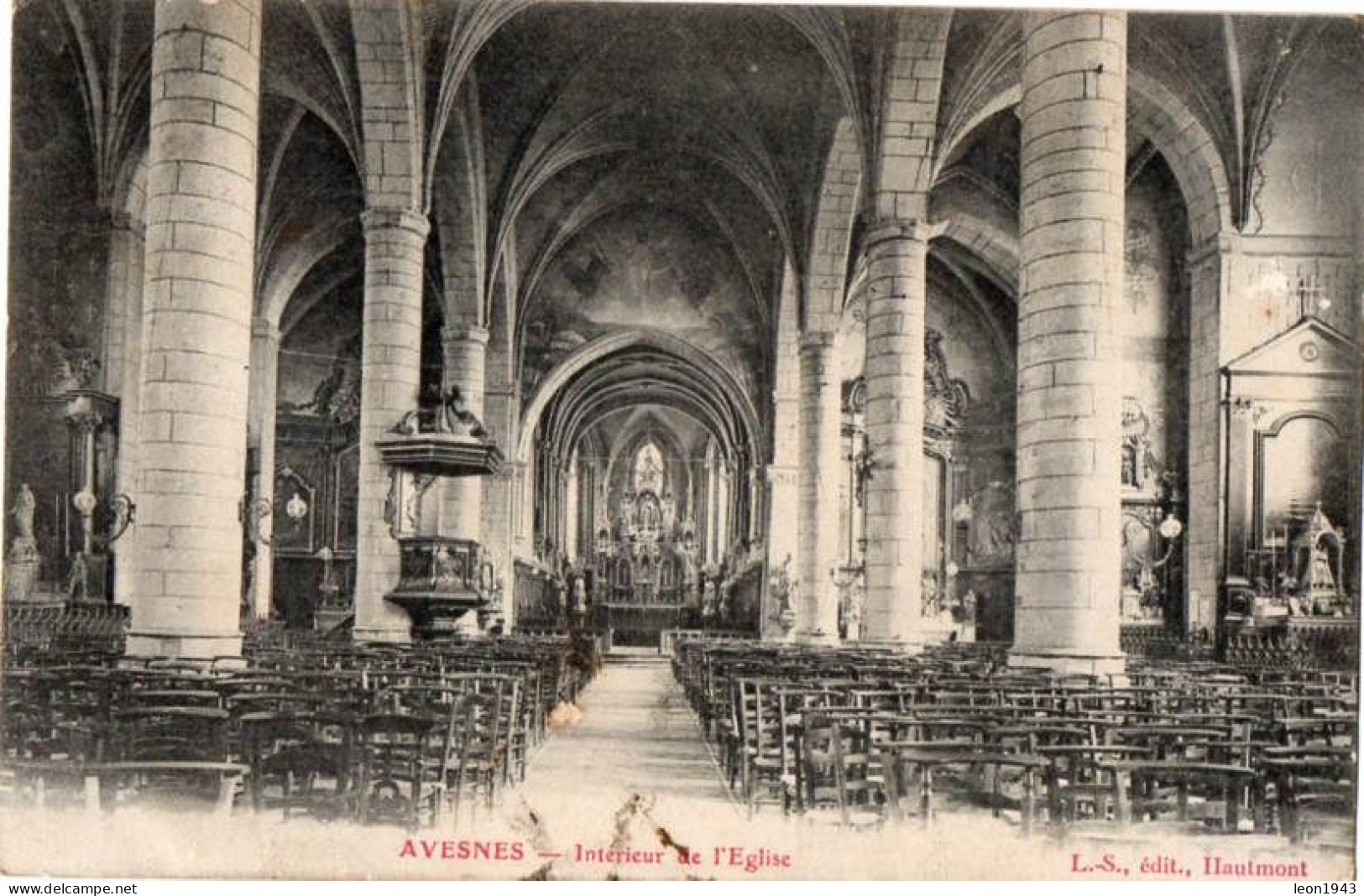 32811-LE-59-AVESNES-Intérieur De L' Eglise - Avesnes Sur Helpe