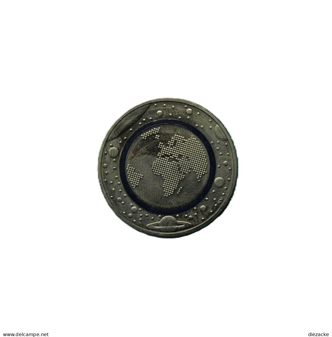 Bund 2016 D 5 Euro Planet Erde Blauer Polymerring (M5333 - Gedenkmünzen