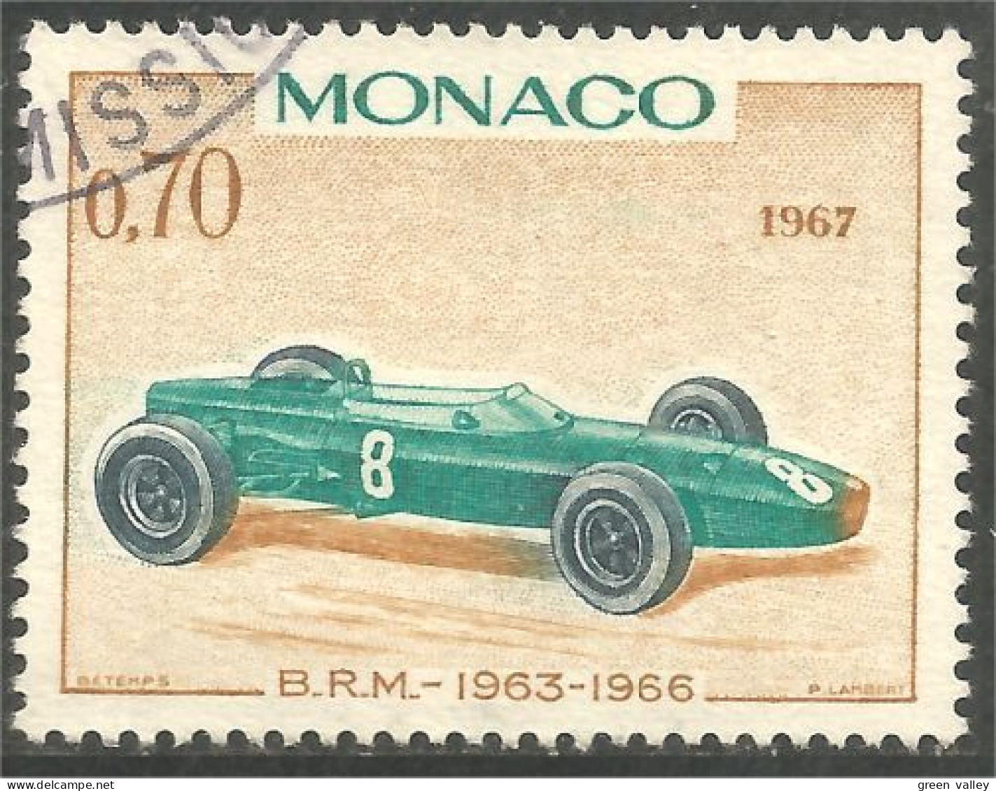 630x Monaco Automobile BRM Car Racing (MON-511) - Cars