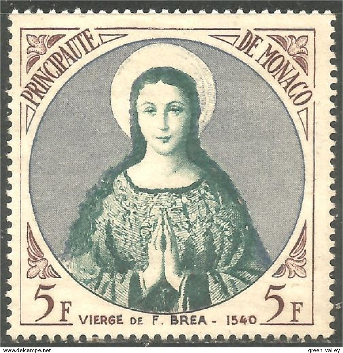 630x Monaco Vierge Virgin François Brea Sans Gomme (MON-480) - Madonne