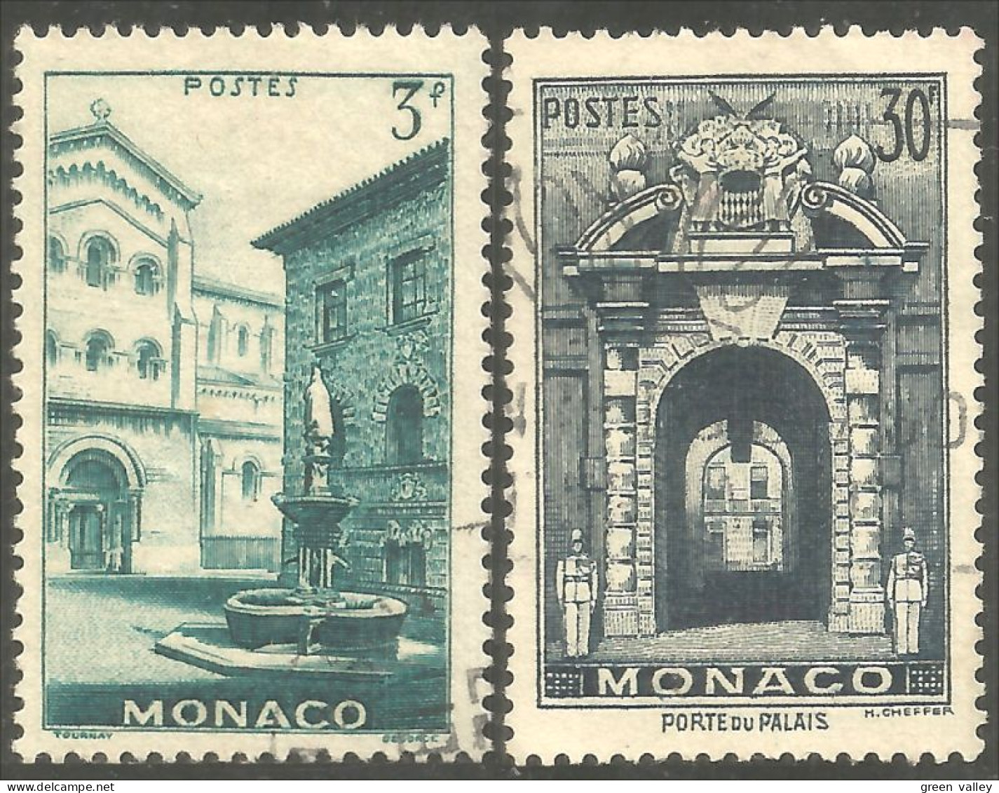 630 Monaco 1951 Fontaine Palais Palace (MON-465) - Sonstige & Ohne Zuordnung