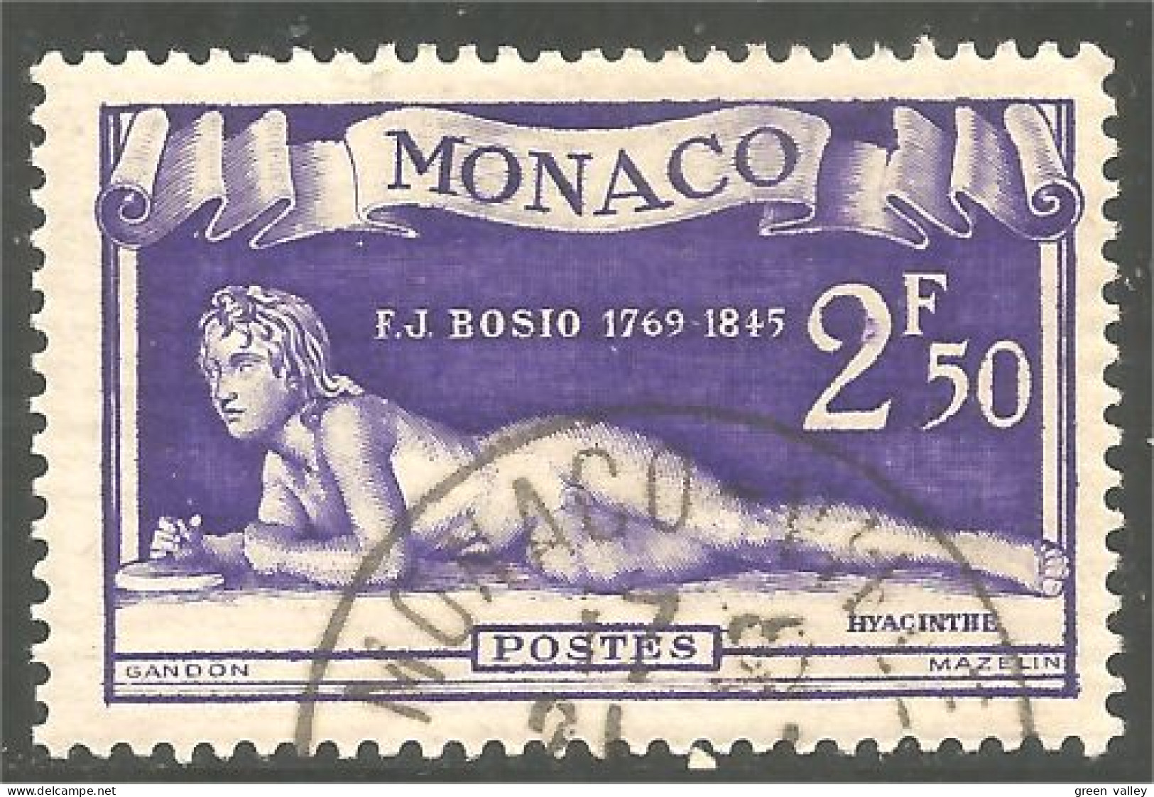 630 Monaco Sculpture Hyacinthe Bosio TTB VF (MON-421) - Sonstige & Ohne Zuordnung