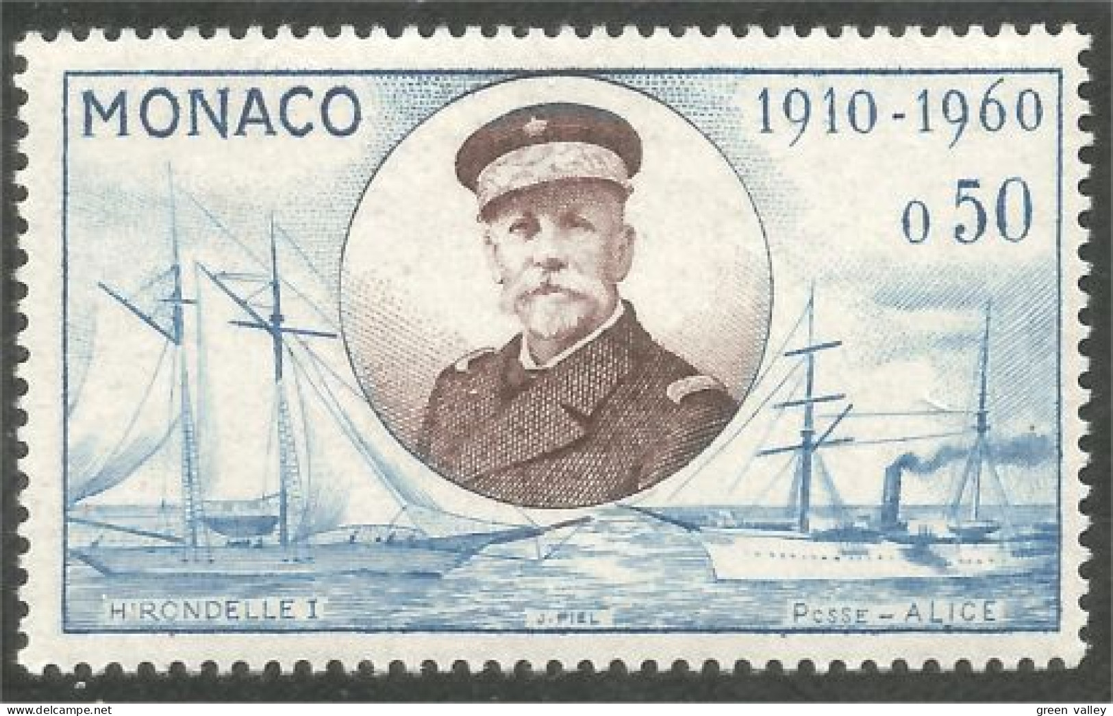 630 Monaco Musée Océanographique Museum Voilier Sailing Ship Bote Barco Schiff MNH ** Neuf SC (MON-405a) - Ungebraucht