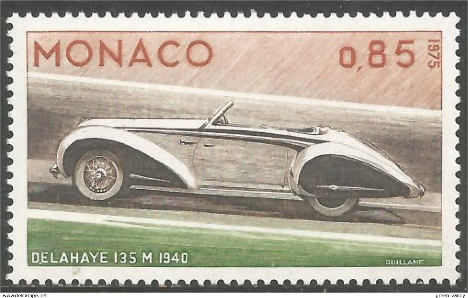 630 Monaco Delahaye 1940 Automobiles Cars Voitures MNH ** Neuf SC (MON-385c) - Cars