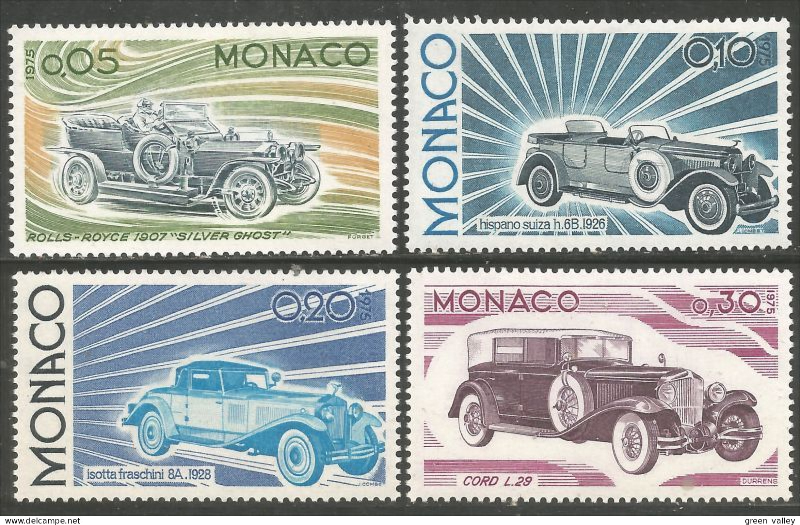 630 Monaco Rollls Royce Hispano Suiza Automobiles Cars Voitures MNH ** Neuf SC (MON-374b) - Automobile