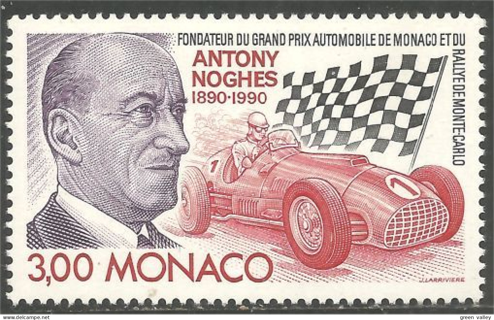 630 Monaco Formule Un Formula One 1 Grand Prix Automobiles Cars Voitures MNH ** Neuf SC (MON-371b) - Automobilismo