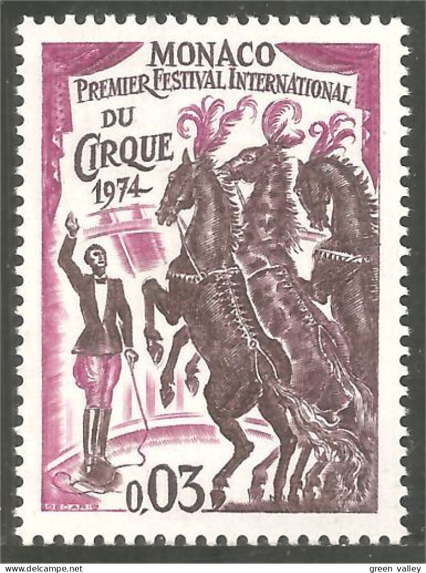 630 Monaco Cirque Circus Cheval Horse Pferd Caballo Cavallo MNH ** Neuf SC (MON-362a) - Zirkus