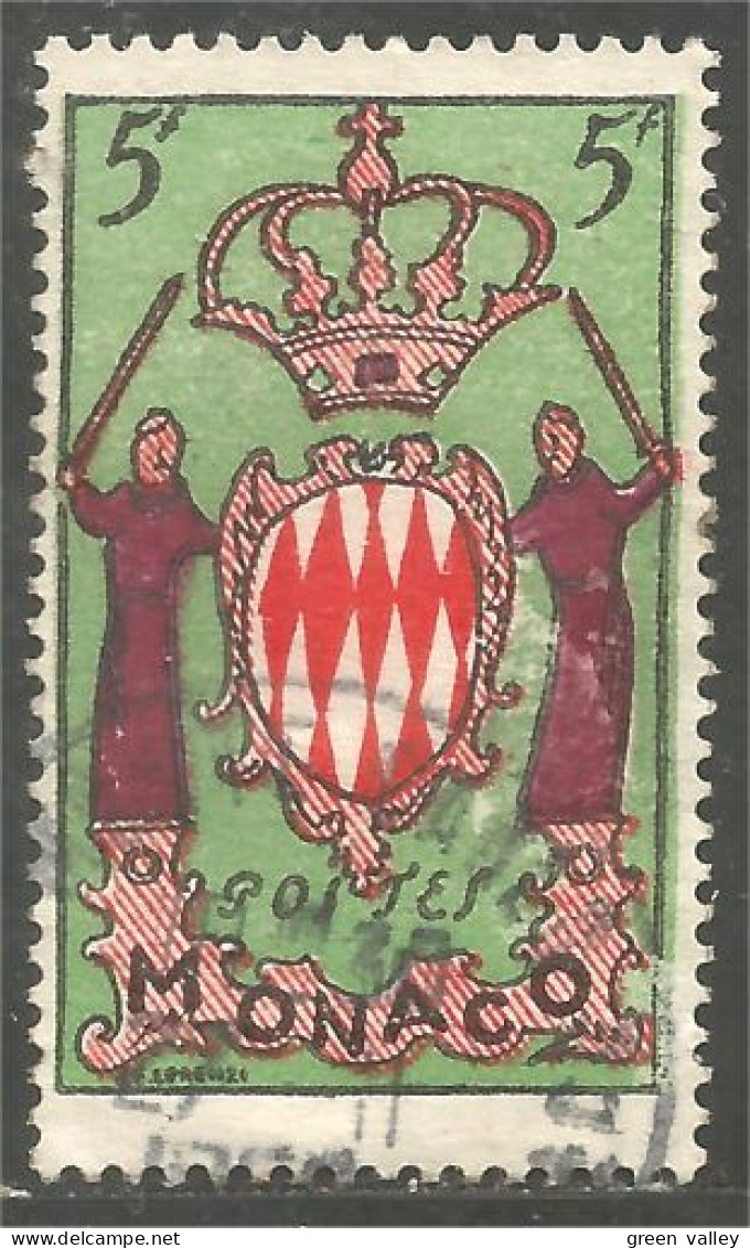 630 Monaco 1954 Yv 411 Armoiries Coat Of Arms (MON-292a) - Oblitérés