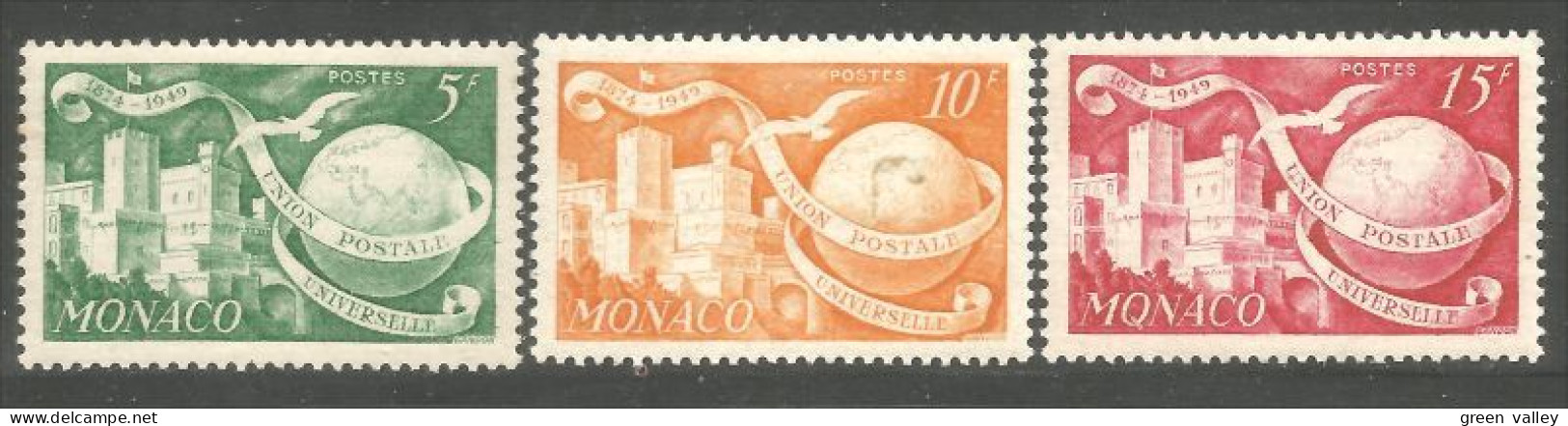 630 Monaco 1949 Yv 332-333 75e Anniversaire UPU U.P.U MH * Neuf Légères (MON-257) - U.P.U.