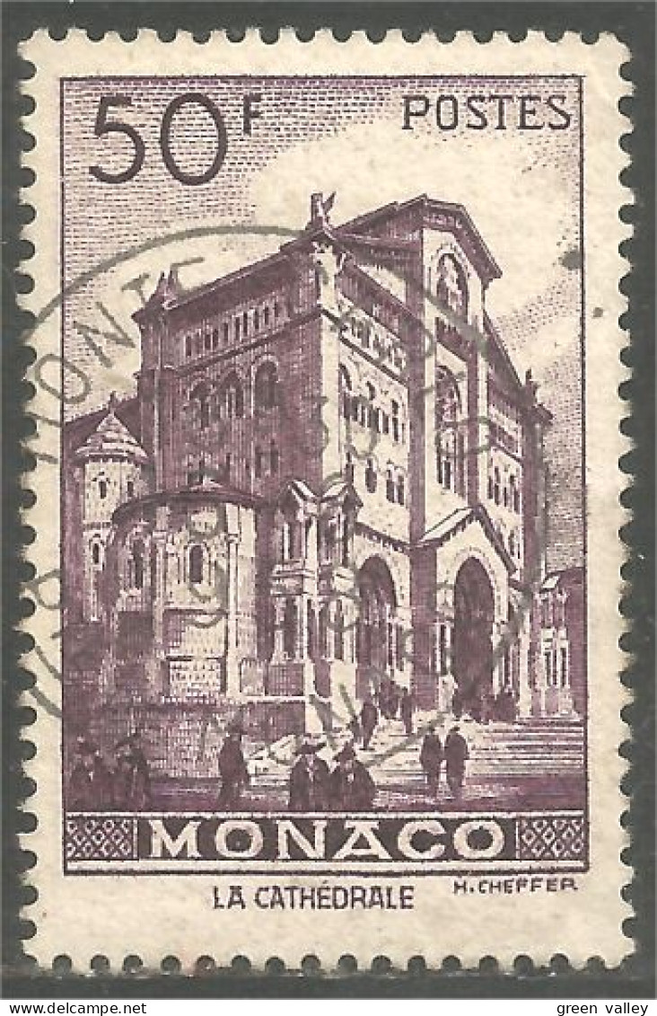 630 Monaco 1948 Yv 313C 50f Cathedrale Cathedral Kirch TTB (MON-227) - Used Stamps