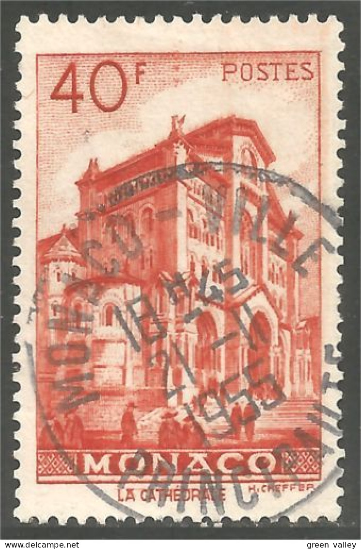 630 Monaco 1948 Yv 313B 40f Cathedrale Cathedral Kirch TTB (MON-226a) - Used Stamps