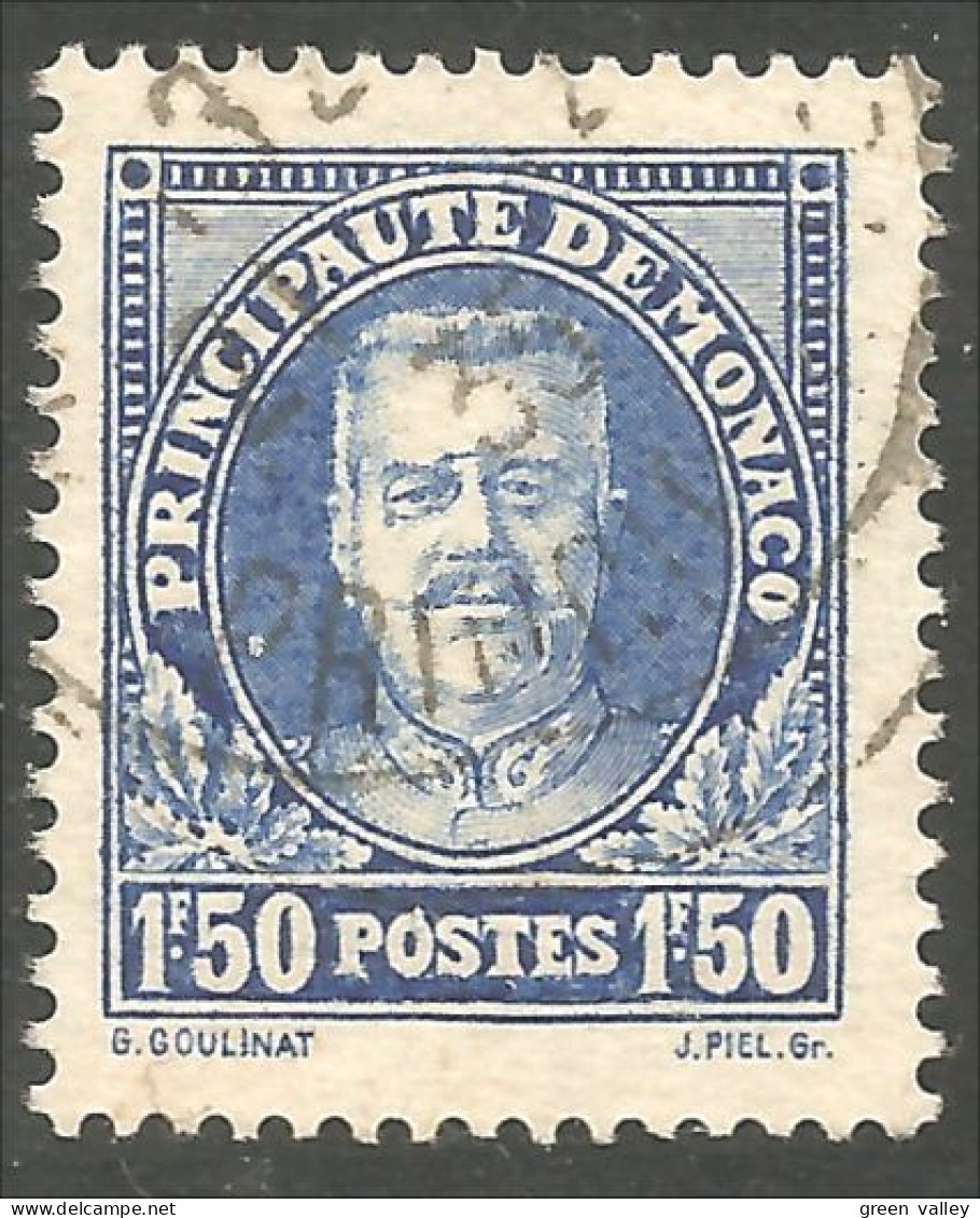 630 Monaco 1933 Yv 117 Prince Louis II 1f50 Bleu TTB (MON-179) - Gebraucht