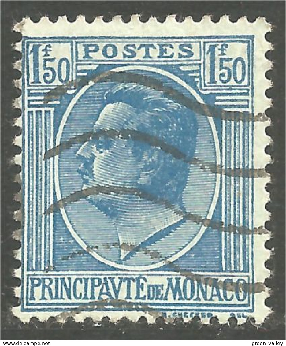 630 Monaco 1924 Yv 99 Prince Louis II 1f 50 Bleu (MON-170) - Gebraucht