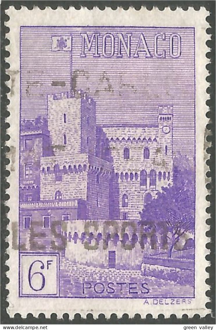 630 Monaco Vue Du Palais Palace 6F (MON-107) - Used Stamps