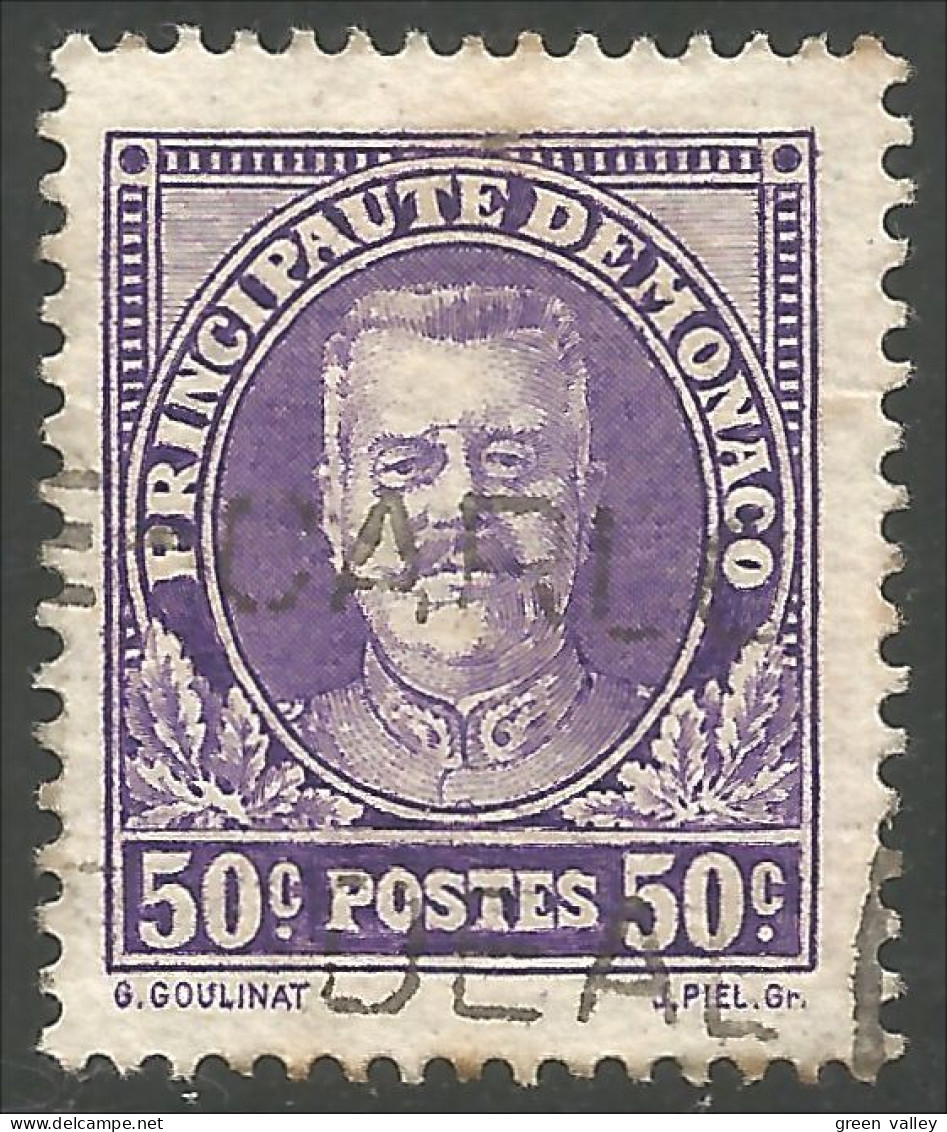 630 Monaco YT 116 Prince Louis II 50c (MON-90) - Used Stamps