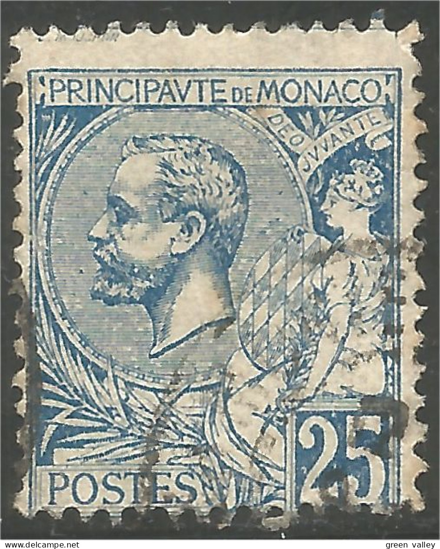 630 Monaco YT 25 25c Bleu 1901 (MON-60) - Gebraucht