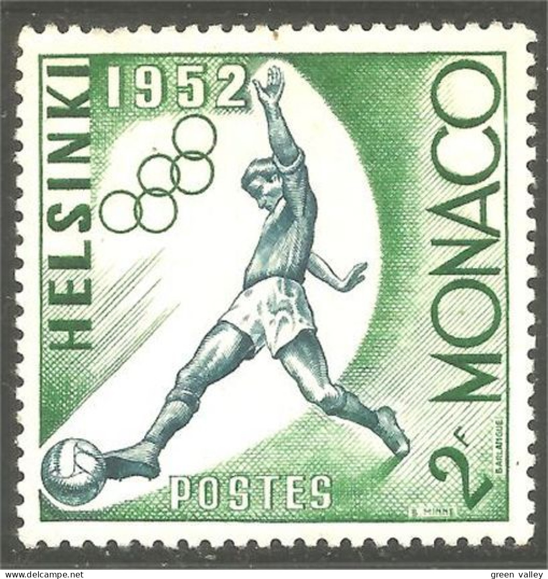 630x Monaco Football Soccer Helsinki Jeux Olympiques 1952 Olympic Games MH * Neuf (MON-899) - Nuovi