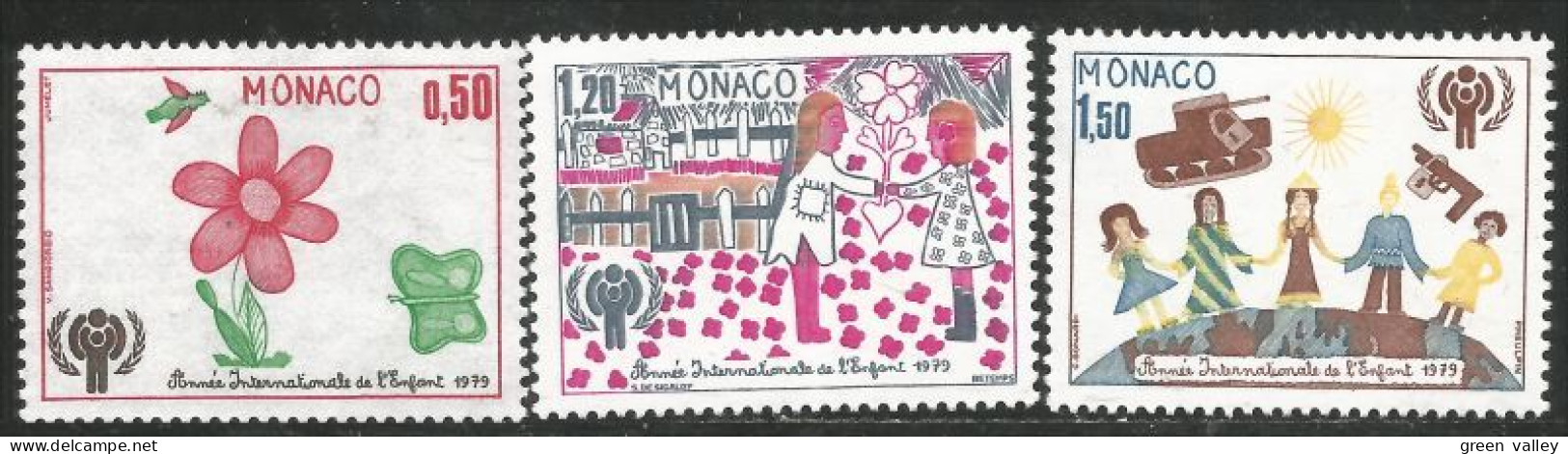 630 Monaco Yv 1181-84 Fleur Flower Papillon Butterfly Tank Coeur Heart MNH ** Neuf SC (MON-891b) - Médecine