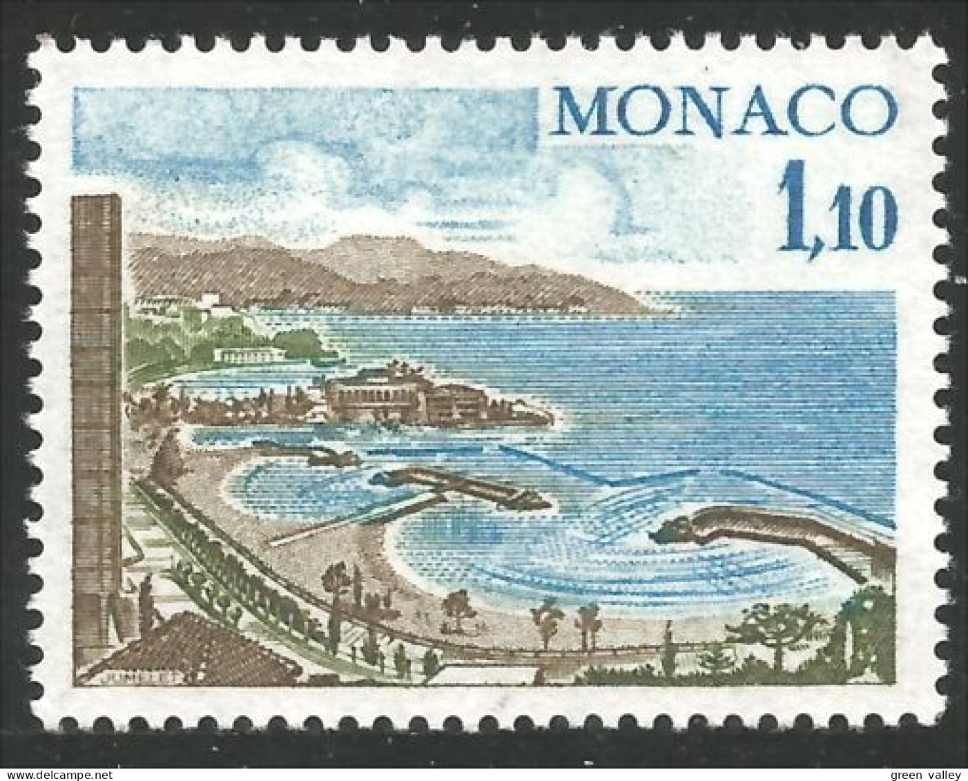 630 Monaco Yv 1083 Plages Beaches MNH ** Neuf SC (MON-887b) - Sonstige & Ohne Zuordnung