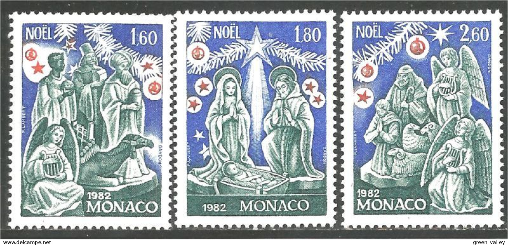 630 Monaco Yv 1352-54 Noel Christmas Weihnachten MNH ** Neuf SC (MON-827) - Christmas