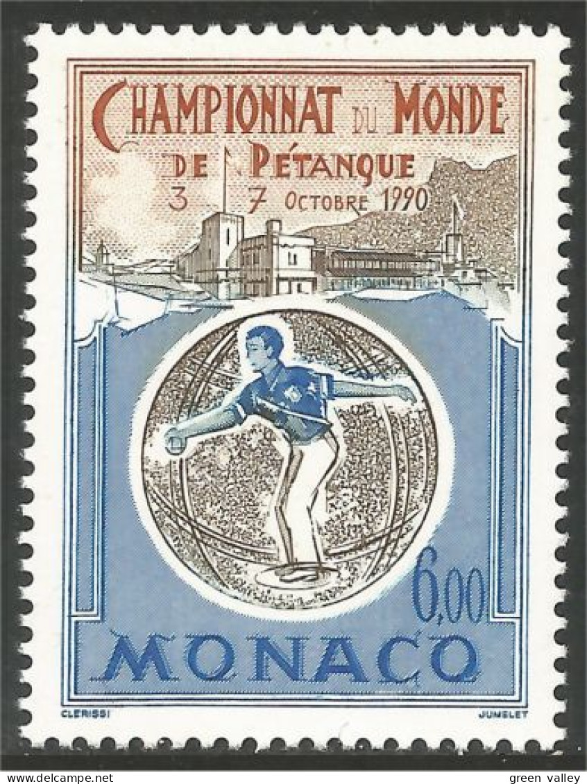 630 Monaco Yv 1742 Championnat Pétanque MNH ** Neuf SC (MON-778b) - Bowls