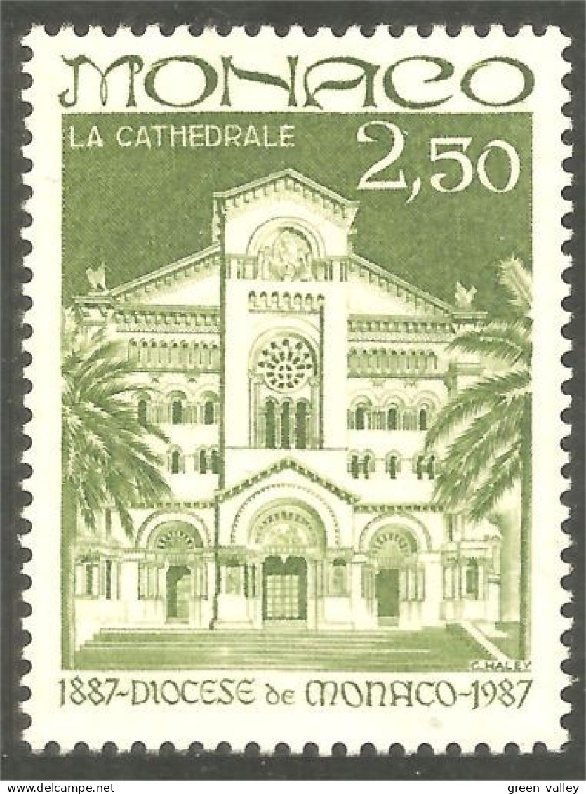 630 Monaco Yv 1574 Cathédrale Cathedral MNH ** Neuf SC (MON-750b) - Kerken En Kathedralen