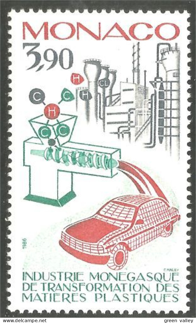 630 Monaco Yv 1553 Plastique Plastic Automobile Car Chimie Chemistry MNH ** Neuf SC (MON-747b) - Chimica