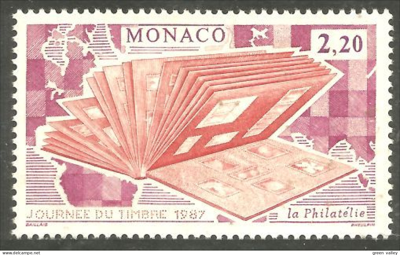 630 Monaco Yv 1577 Journée Timbre Stamp Day Philatélie Album MNH ** Neuf SC (MON-751b) - Giornata Del Francobollo