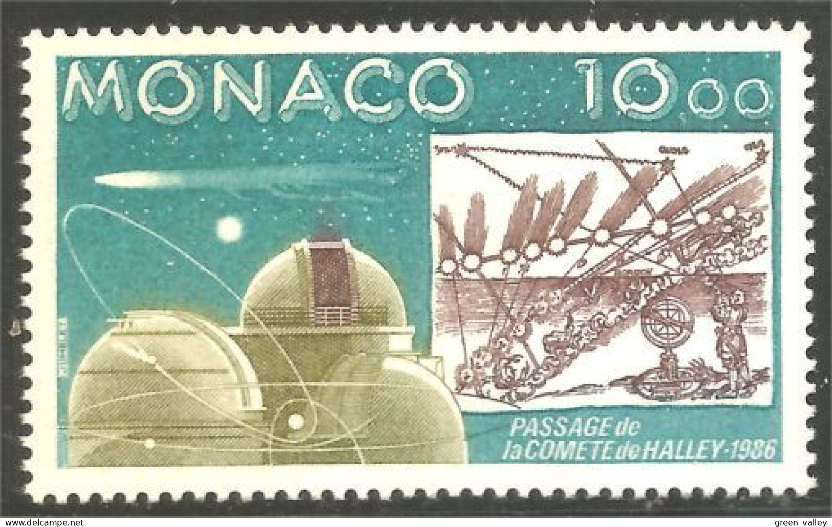 630 Monaco Yv 1536 Comète Halley Comet Astronomie Astronomy MNH ** Neuf SC (MON-744b) - Astronomy