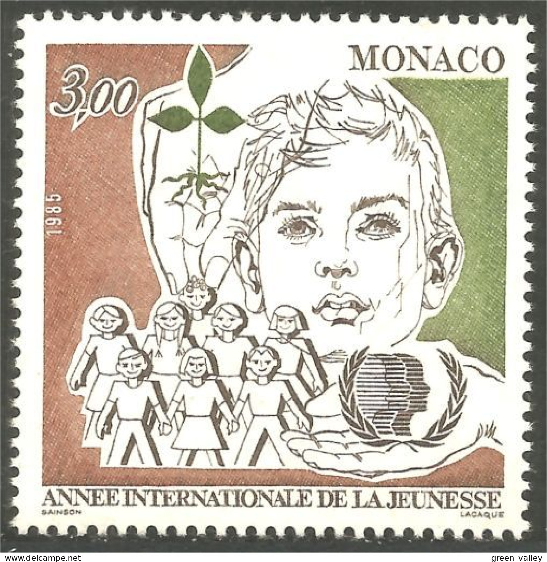 630 Monaco Yv 1478 ICY Année Jeunesse Youth Year Enfant Child MNH ** Neuf SC (MON-735b) - Other & Unclassified
