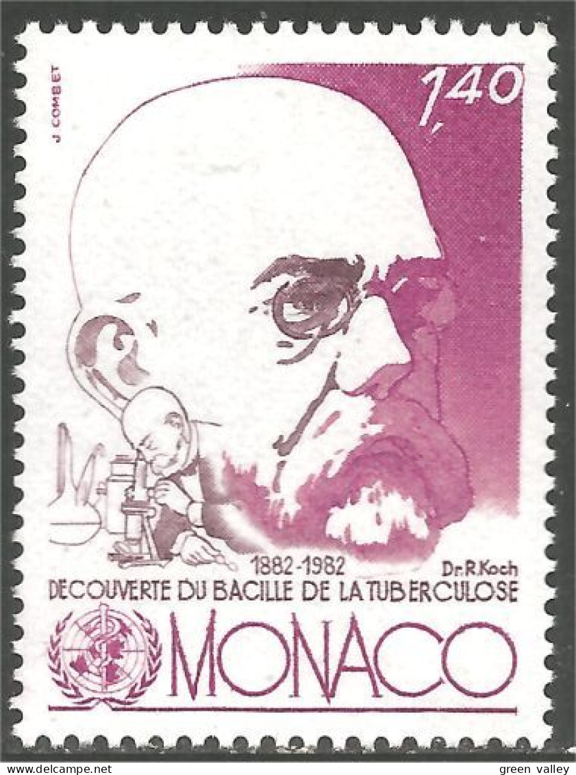 630 Monaco Yv 1333 Robert Koch Baille Tuberculose MNH ** Neuf SC (MON-719) - Médecine