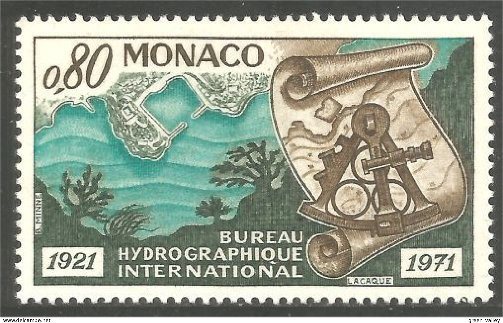 630 Monaco Yv 861 Fonds Marin Sea Bottom Sextant MNH ** Neuf SC (MON-701) - Unused Stamps