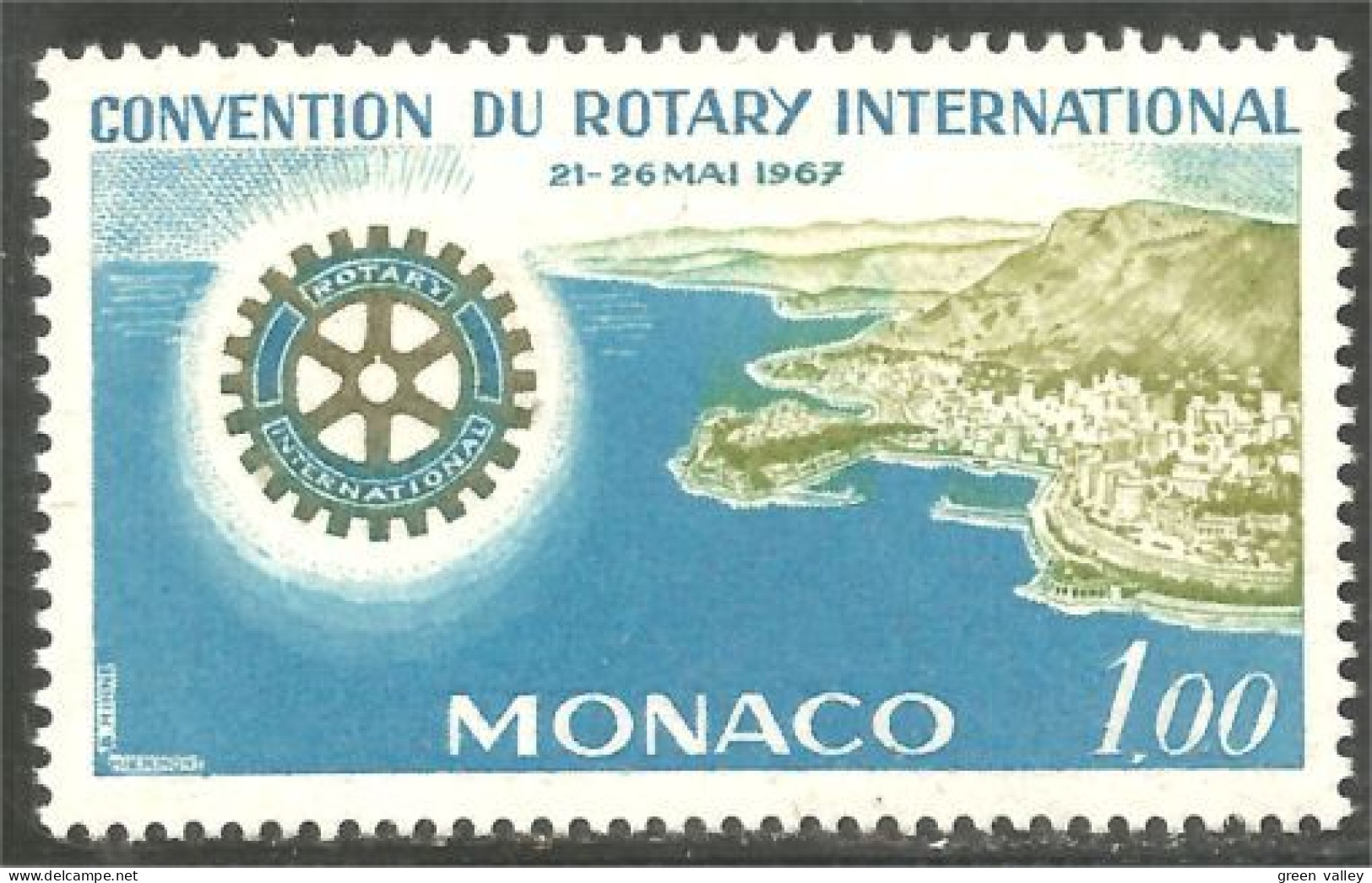 630 Monaco Yv 726 Rotary Vue Aérienne MNH ** Neuf SC (MON-676a) - Unused Stamps