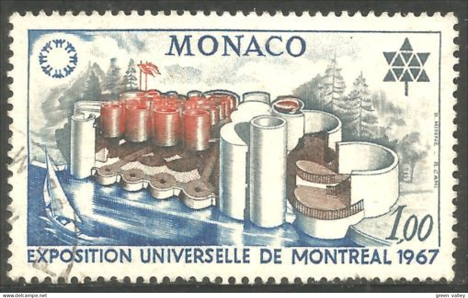 630 Monaco Yv 727 EXPO 67 Montreal (MON-677) - Unused Stamps