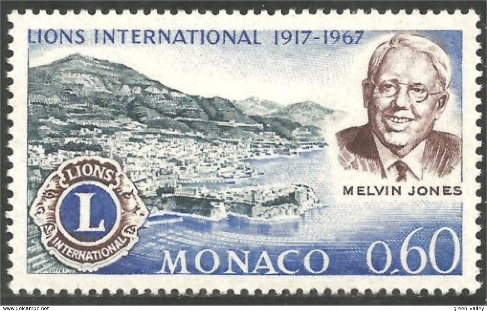 630 Monaco Yv 725 Lions International Melvin Jones MNH ** Neuf SC (MON-675a) - Unused Stamps