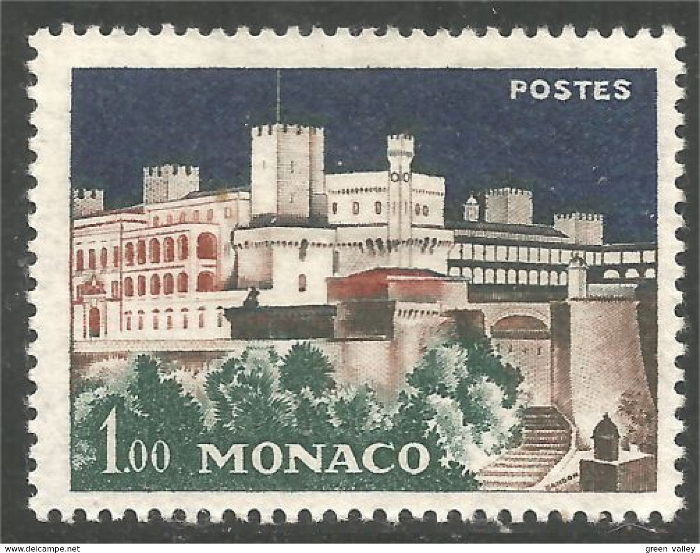 630 Monaco Yv 550 Palais Princier Palace MH * Neuf (MON-628) - Unused Stamps