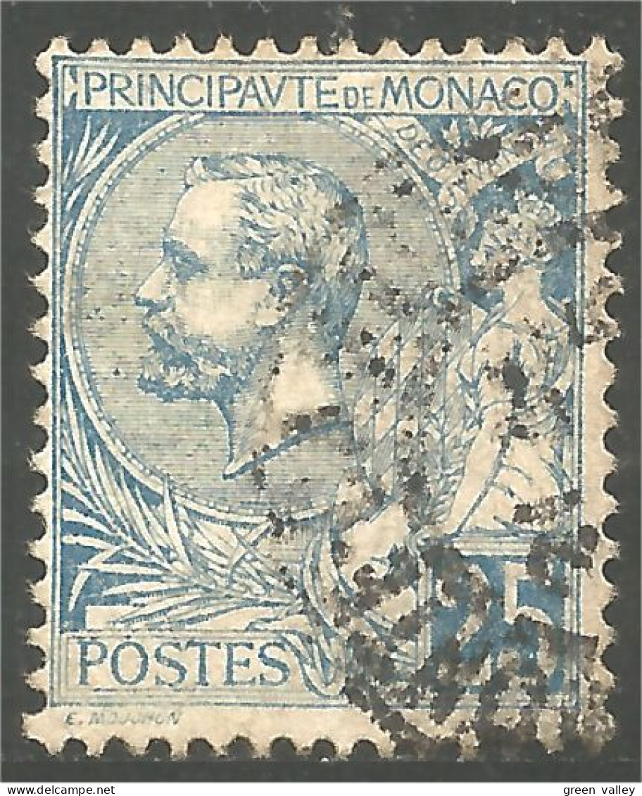 630 Monaco Yv 16 Prince Albert Ier 25c 40 Euros (MON-618) - Used Stamps