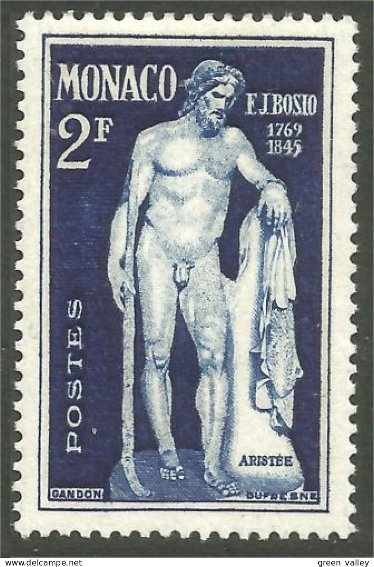 630x Monaco Bosio Sulpture Statue Aristée Nu Nude Berger Agriculture Shepherd MH * Neuf (MON-952) - Mythology