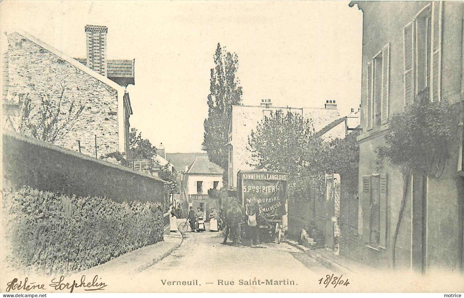 VERNEUIL - Rue Saint Martin. - Verneuil Sur Seine