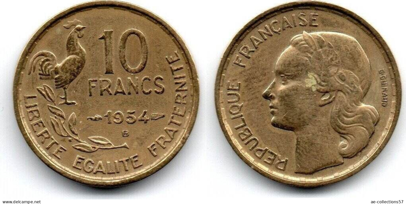 MA 31359 / France - Frankreich 10 Francs 1954 B TTB - 10 Francs