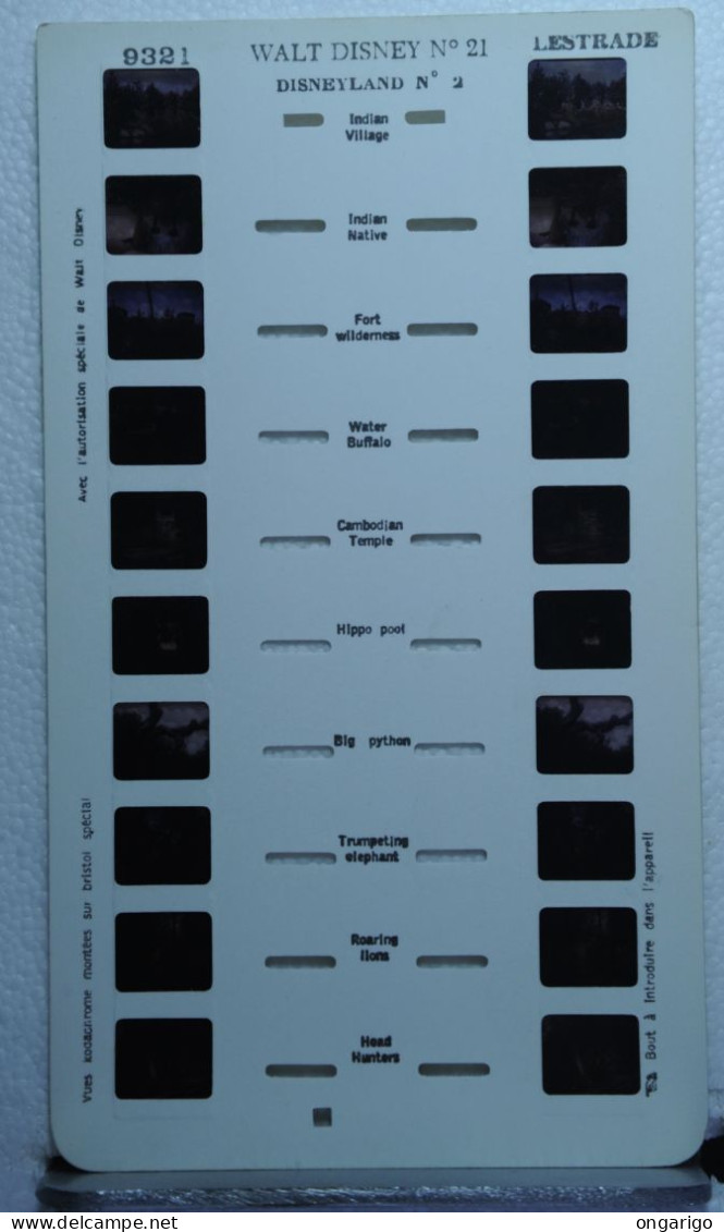 LESTRADE :     ( 9321 )   WALT DISNEY  N°21 DISNEYLAND N° 2 - Visionneuses Stéréoscopiques