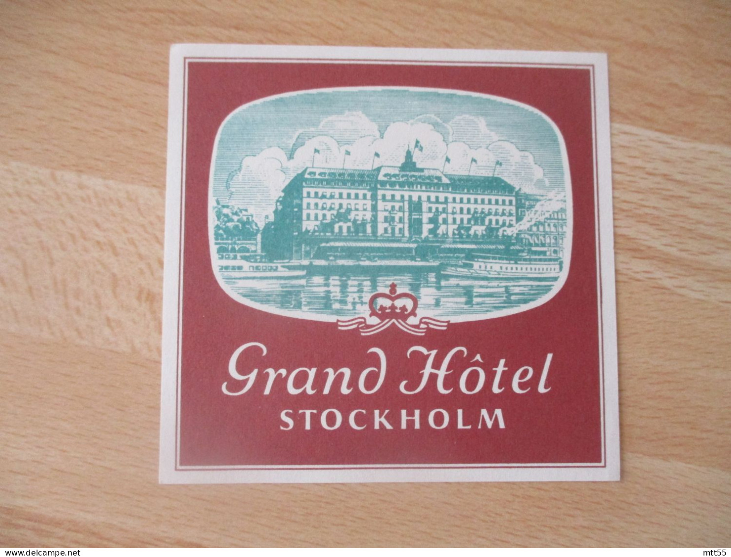 STOCKHOLM GRAND HOTEL  ETIQUETTE HOTEL ETIQUETTE BAGAGES - Etiketten Van Hotels