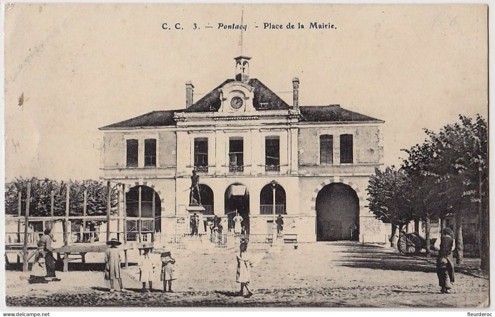 64 - B55780CPA - PONTACQ - Place De La Mairie - Très Bon état - PYRENEES-ATLANTIQUES - Pontacq