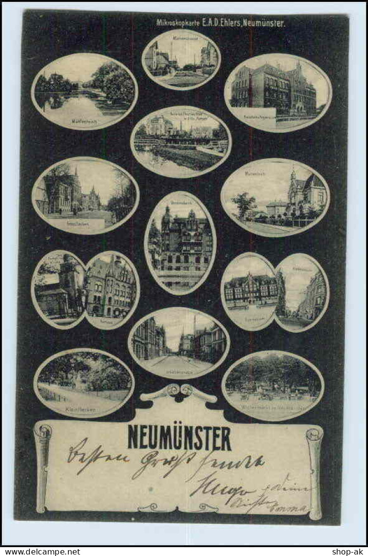 W3P80/ Mikroskopkarte Neumünster AK 1905 - Neumünster