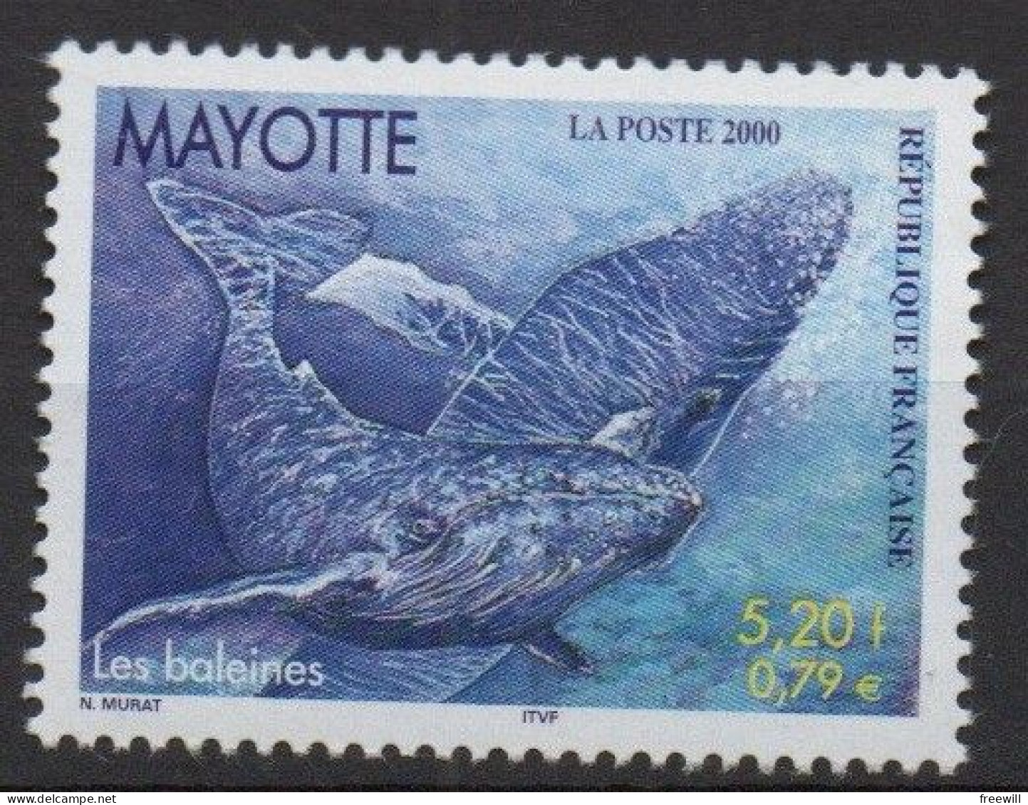 Baleine - Whale XXX 2000 - Unused Stamps