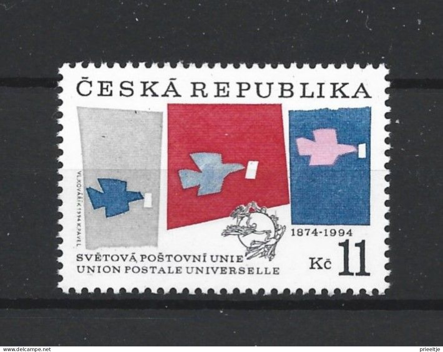 Ceska Rep. 1994 U.P.U. 120th Anniv. Y.T. 47 ** - Unused Stamps